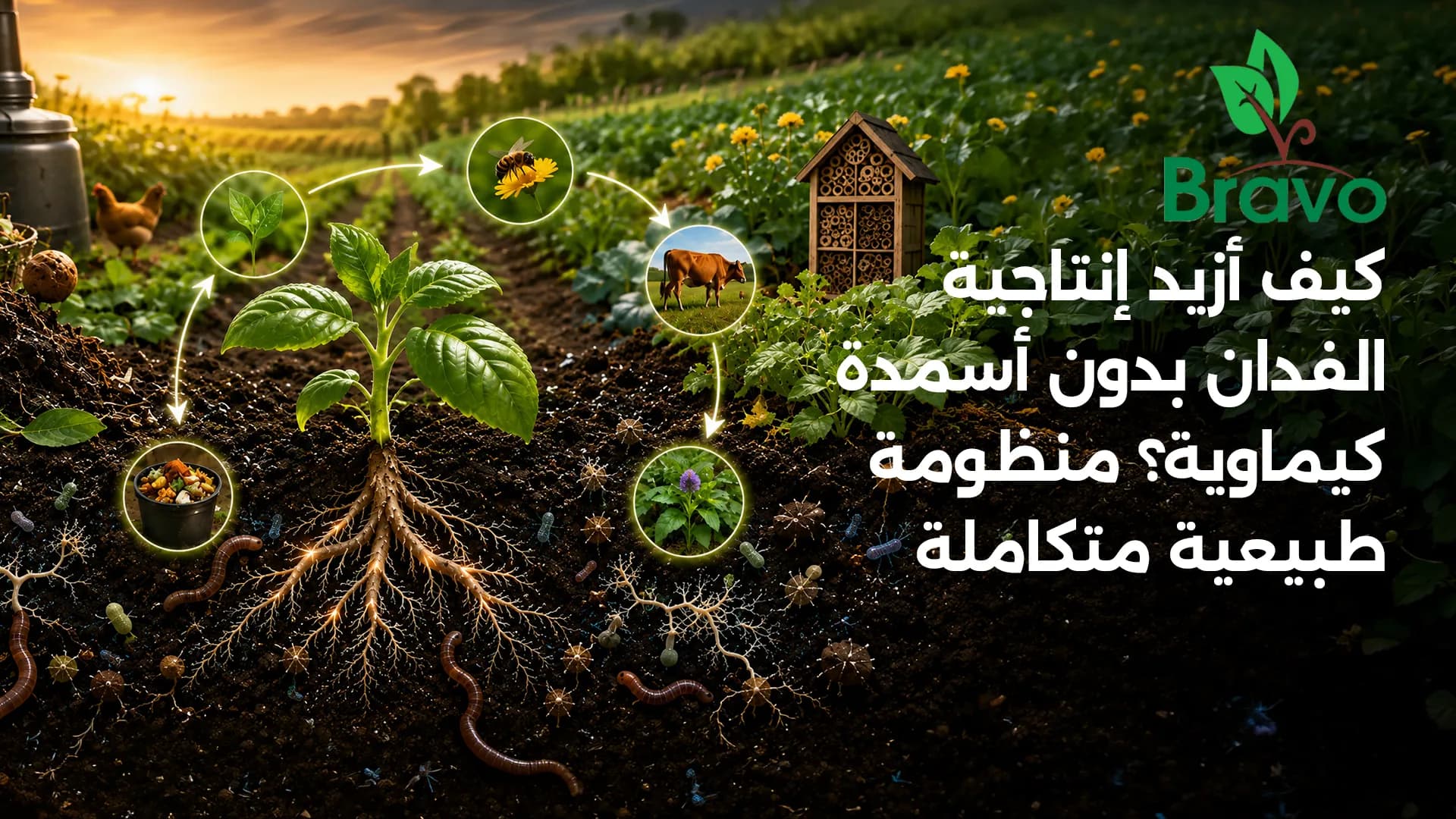 كيف أزيد إنتاجية الفدان بدون أسمدة كيماوية؟ | برافو