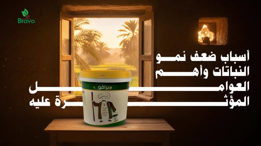 سماد لعلاج ضعف النمو | حلول فعّالة من شركة برافو للأسمدة لتحفيز نمو النباتات وتقوية الجذور