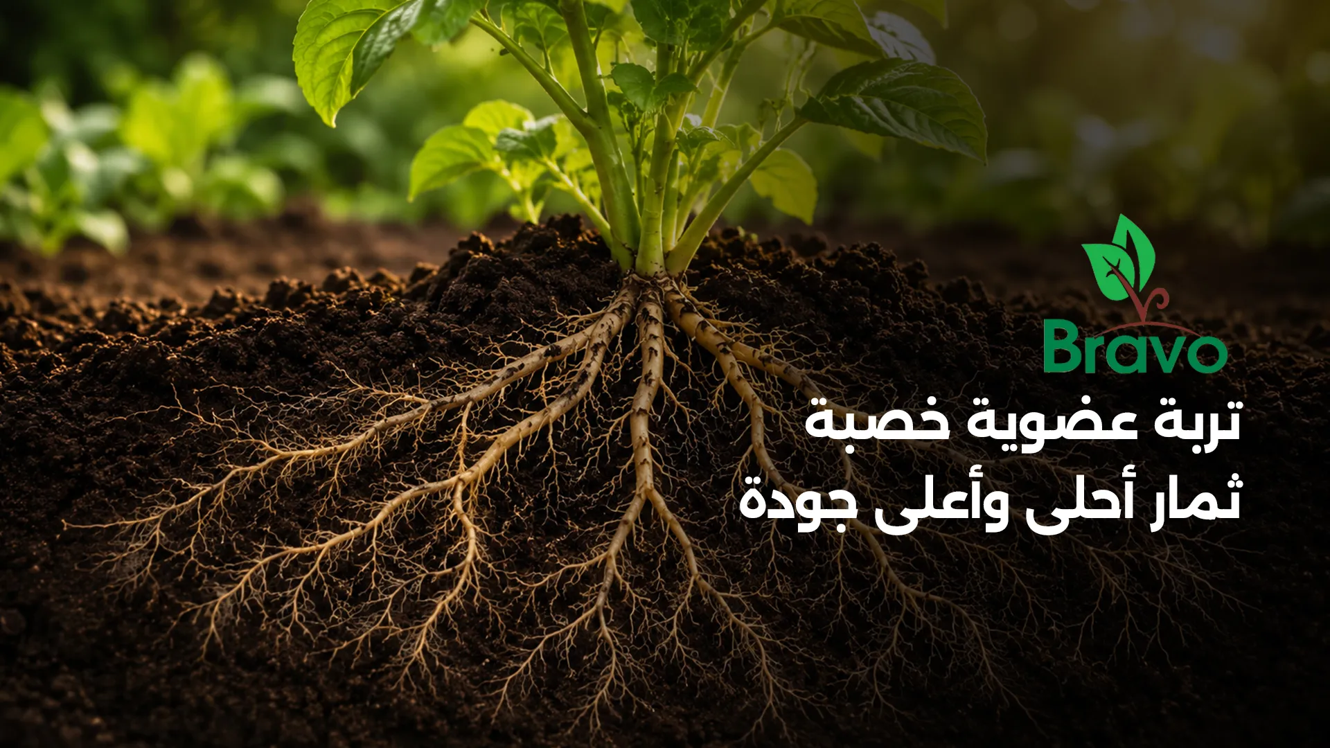 تربة عضوية خصبة وجذور قوية أساس طعم وجودة الثمار