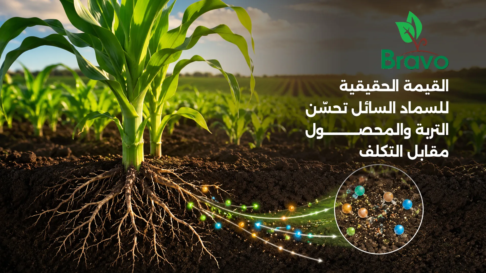 تربة خصبة ومحصول قوي نتيجة استخدام السماد العضوي السائل بكفاءة